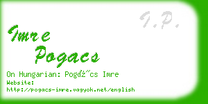 imre pogacs business card